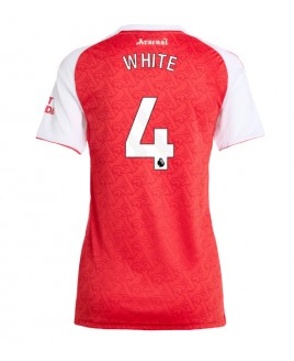 Günstige Arsenal Ben White #4 Heimtrikot Damen 2025-26 Kurzarm